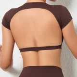 SC Sports Yoga Solid Fitness T-Shirt GQSA-71200