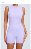 SC Solid Color Backless Yoga Sport Romper GQSA-YL075
