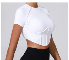 SC Yoga Short-Sleeve Fitted Top GQSA-0673