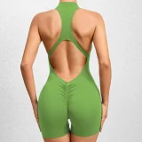 SC Solid Color Tight Sport Yoga Romper GQSA-Q22