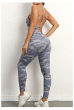 SC V-Neck Yoga Fitness Backless Jumpsuit GQSA-1028