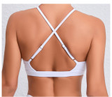 SC Solid Color Cross Sling Sport Fitness Top GQSA-A05