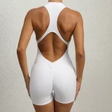 SC Solid Color Tight Sport Yoga Romper GQSA-Q22