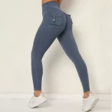 SC Solid Color High Waist Tight Sport Pants GQSA-8020