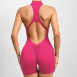 SC Solid Color Tight Sport Yoga Romper GQSA-Q22