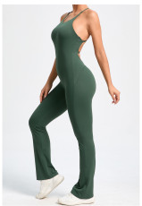 SC Adjustable Straps Backless Yoga Jumpsuit GQSA-53202