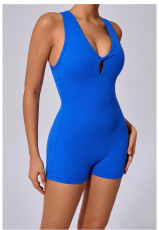 SC Sleeveless Solid Color Yoga Sport Romper GQSA-42016