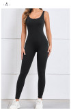 SC Backless Solid Color Sport Skinny Jumpsuit GQSA-7448