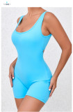 SC Solid Color Fitness Sport Tight Romper GQSA-4608