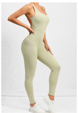 SC Solid Color Backless Sleeveless Jumpsuit GQSA-20351
