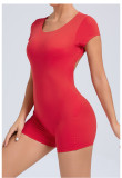 SC Short Sleeve Backless Fitness Sport Romper GQSA-52052