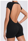 SC Short Sleeve Backless Fitness Sport Romper GQSA-52052