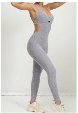 SC Cross-Adjustable Straps Yoga Jumpsuit GQSA-21320
