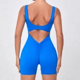 SC Solid Color Fitness Sport Tight Romper GQSA-4608