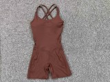 SC Sling Solid Color Sport Yoga Romper GQSA-71012