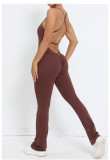 SC Adjustable Straps Backless Yoga Jumpsuit GQSA-53202