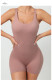 SC Solid Color Backless Yoga Sport Romper GQSA-71013