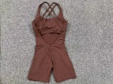 SC Sling Solid Color Sport Yoga Romper GQSA-71012