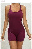 SC Sling Solid Color Sport Yoga Romper GQSA-71012