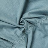 SC Solid Color Wrap Chest Denim Maxi Dress AIL-331