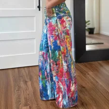 SC Print Casual Loose Straight Jeans GSMJ-8020