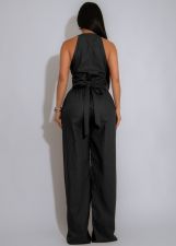 SC Solid Color Sling Sport Jumpsuit OSM-4486