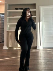 SC Sport Tight Long Sleeve Two Piece Pants Set GWTC-W0792