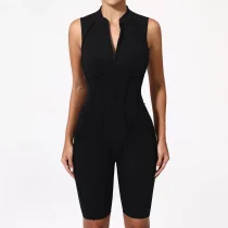 SC Sleeveless Solid Color Yoga Sport Romper GQSA-25700