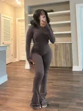 SC Sport Tight Long Sleeve Two Piece Pants Set GWTC-W0792
