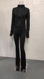 SC Sport Tight Long Sleeve Two Piece Pants Set GWTC-W0792