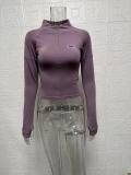 SC Tight Zipper Long Sleeve Tops GWTC-LZY015