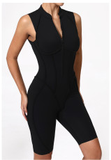 SC Sleeveless Solid Color Yoga Sport Romper GQSA-25700