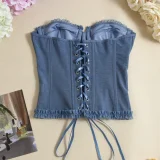 SC Lace Sexy Shapewear Wrap Chest Top GYHF-51462THD
