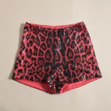 SC Sequin Leopard Print Shorts GYHF-51437PHD