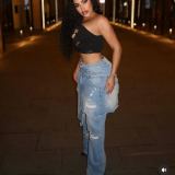 SC Fashion Apron Ripped Straight-Leg Jeans MEM-88661