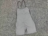 SC Solid Coloar Backless Yoga Sport Romper GQSA-43014