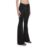 SC Solid Color Micro Flare Pants GDSF-Q25PT259