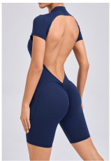 SC Zipper Short Sleeve Sport Romper GQSA-80150