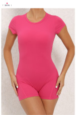 SC Backless Solid Color Sport Romper GQSA-DV510