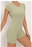 SC Backless Solid Color Sport Romper GQSA-DV510