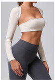 SC Long Sleeve Shawl Yoga T-shirt GQSA-93601