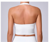 SC Solid Color Halterneck Backless Sport Tank Tops GQSA-11359