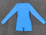 SC Long Sleeve Solid Color Sport Rpmper GQSA-DV509