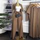 SC Shot Sleeve Loose Shirt Two Piece Pants Set GCNE-72433