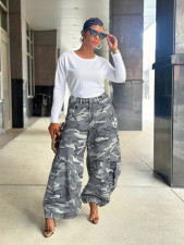 SC Camouflage Print Loose Wide Leg Pants GYLN-4322