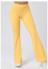 SC Yoga V-waist Fitness Flared Pants GQSA-43210