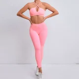 SC Cross Back Sports Tight Two Piece Pants Set GQSA-A05/V01