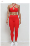 SC Cross Back Sports Tight Two Piece Pants Set GQSA-A05/V01