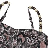 SC Snake Print Sling Maxi Dress BY-7502