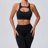 SC Hollow Out Tight Solid Sport Tank Tops GQSA-59520